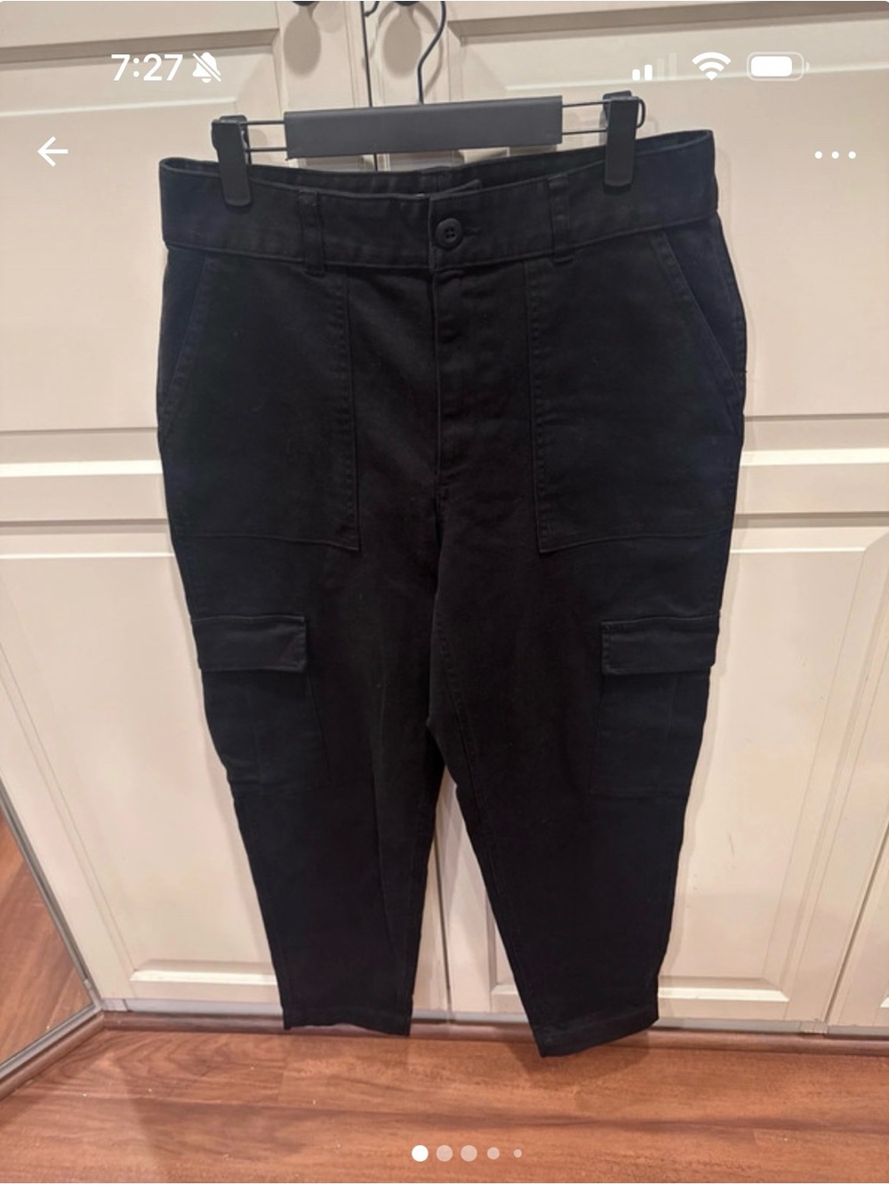 Aritzia TNA Black Cargo Pants